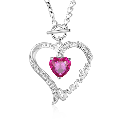 "Grandma" Birthstone Necklace