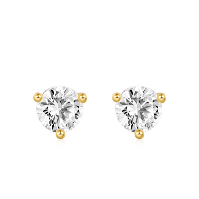 Sparkling Stone Stud Earrings