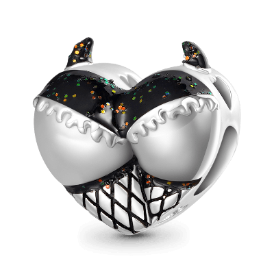 Sexy Devil Heart Charm