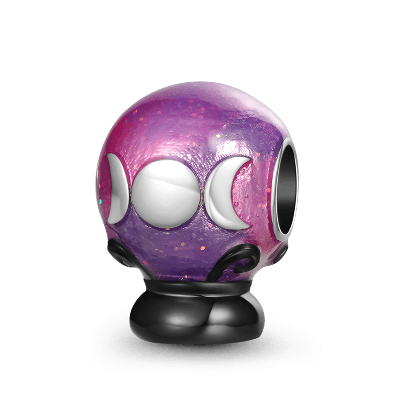 Purple Crystal Ball Charm