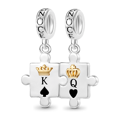 Engravable Couple Puzzle Pendant