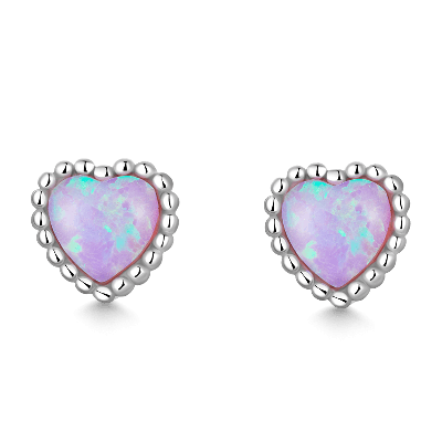 Aussie Gem Heart Earrings