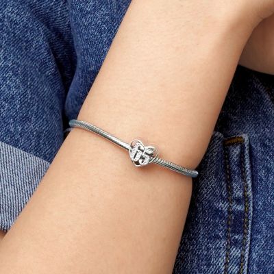 65th Birthday Heart Charm