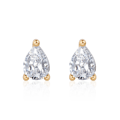 Pear-shaped Stud Earrings