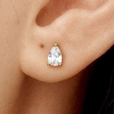 Pear-shaped Stud Earrings