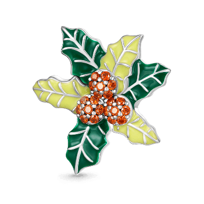 Christmas Mistletoe Charm