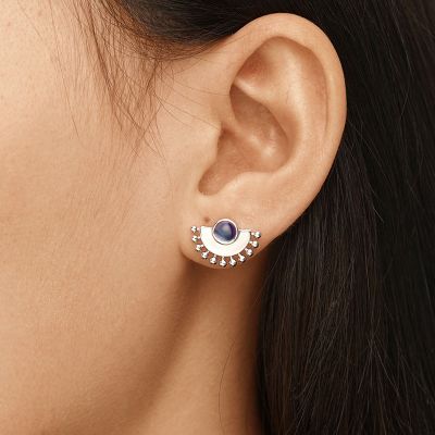 Scalloped Mood Stud Earrings