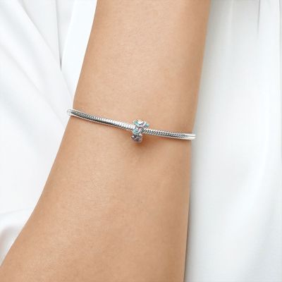 Hummingbird Love Flower Charm