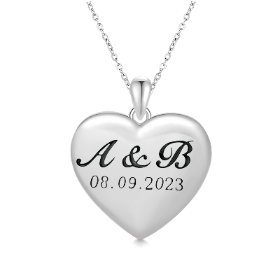 Engravable Heart Necklace