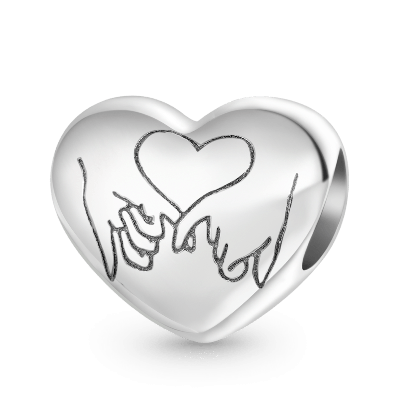 Friends Are Family We Choose Love Heart Charm