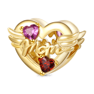 Maternal Love Heart Charm