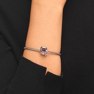 Amethyst Stone Butterfly Charm