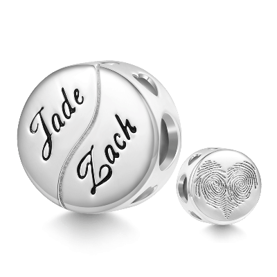 Heart Fingerprint Charm