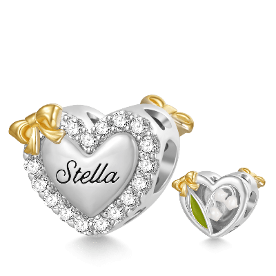 Lily of the Valley Heart Charm