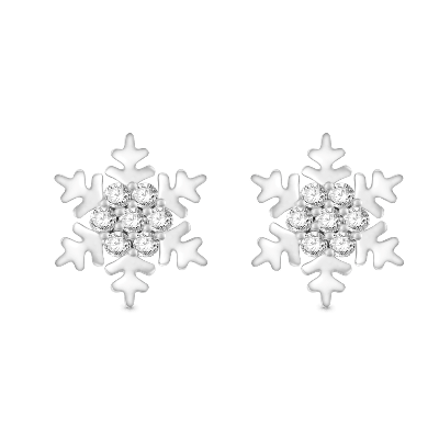 Snowflake Stud Earrings
