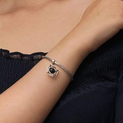 Rotatable Black Onyx Pendant