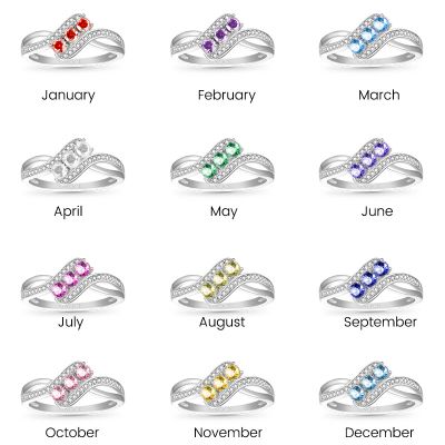 Birthstone Diamond Ring