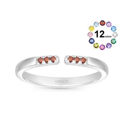 Birthstone Adjustable Ring