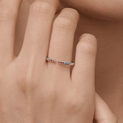 Birthstone Adjustable Ring