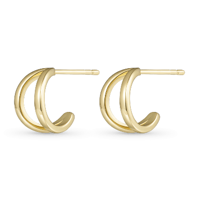 Gold Double Hoop Earrings