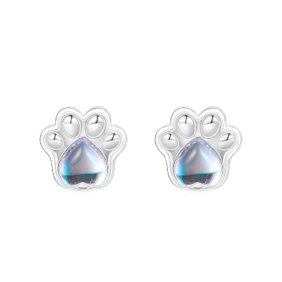 Pet Paw Stud Earrings