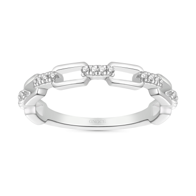 Silver Open Link Ring