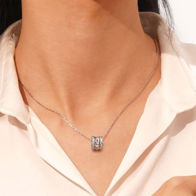 Flower Butterfly Pendant Necklace