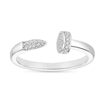 Diamond Nail Cuff Ring