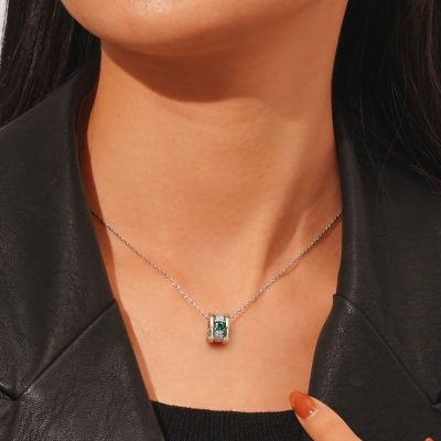 Emerald Gem Pendant Necklace