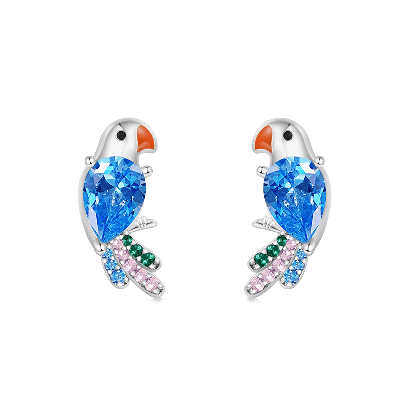 Parrot Stud Earrings