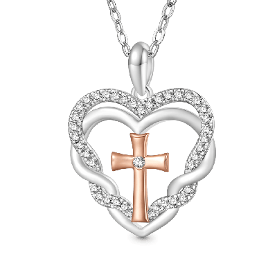 Cross Heart Necklace