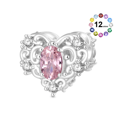 Hollow Love Heart Charm