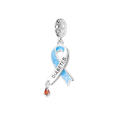 Awareness Blue Ribbon Pendant