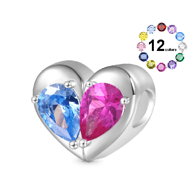 Engravable Heart Split Pendant