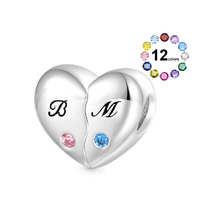 Engravable Splicing Hearts Pendant