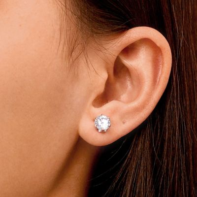 White Light-up Stud Earring