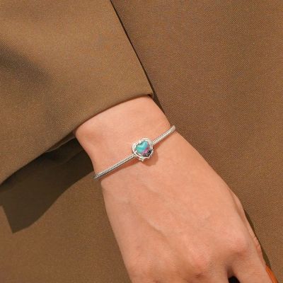 Black Cat Heart Charm