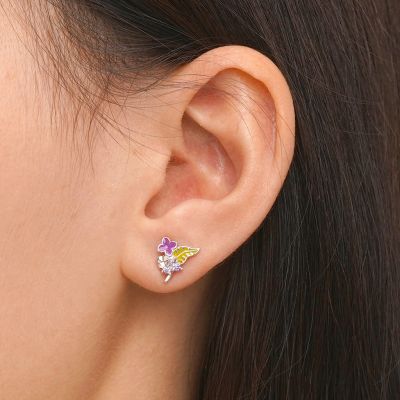 Lilac Stud Earrings