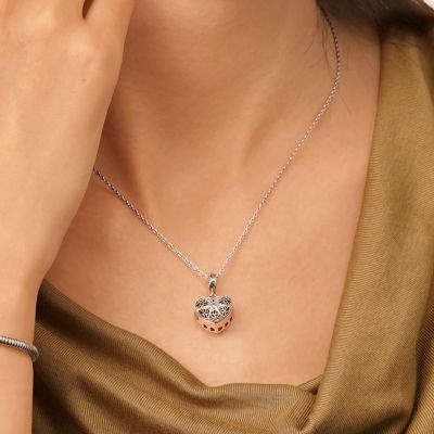 Hollow Heart Starfish Pendant