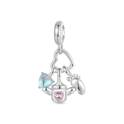 Baby Bottle Triple Pendant