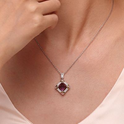 Shine Amethyst Pendant Necklace