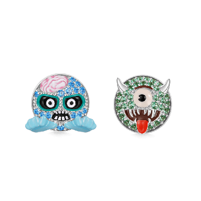 emoji Zombie & Monster Stud Earrings