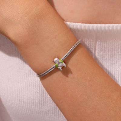 Capybara Carrying Turtle Backpack Charm