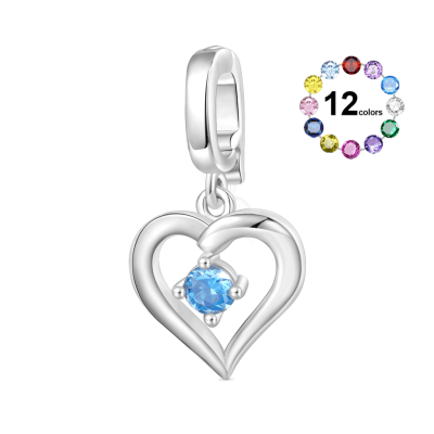 Beating Heart Clasp Clusters Charm