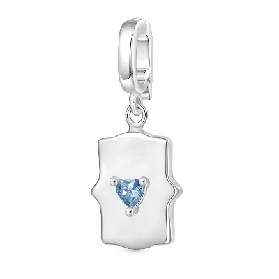 Zodiac Sign Heart Clasp Charm