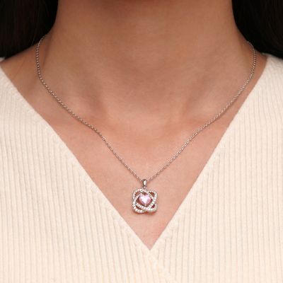 Celtic Heart Birthstone Necklace