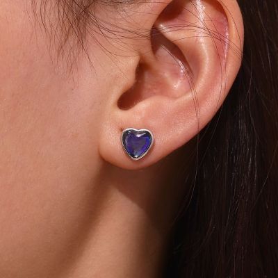 Heart Mood Stud Earrings