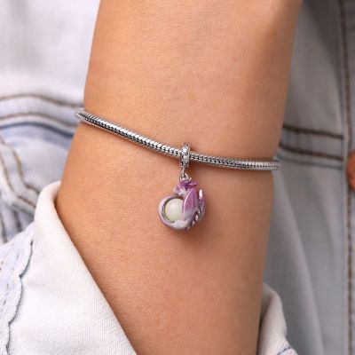 Fantasy Forest Purple Dragon Pendant