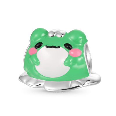 Matcha the Lucky Frog Charm