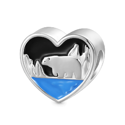 Polar Bear Engravable Love Charm